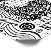 Afbeelding van de zee van Nietzsche Poster (Hoek)