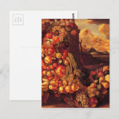 Afbeelding van de zomer door Giuseppe Arcimboldo Briefkaart (Voorkant / Achterkant)