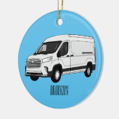 Afbeelding van Delivery van cartoon Keramisch Ornament (Links)