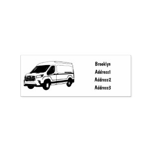 Afbeelding van Delivery van cartoon Rubberstempel