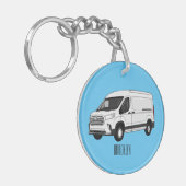 Afbeelding van Delivery van cartoon Sleutelhanger (Voorkant Links)