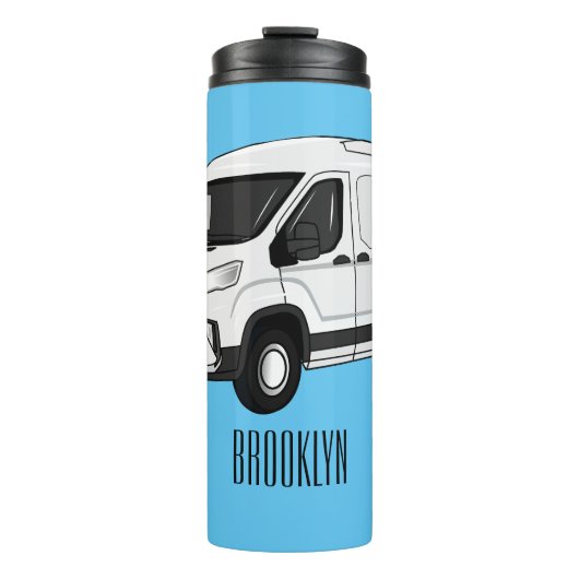 Afbeelding van Delivery van cartoon Thermosbeker (Voorkant)