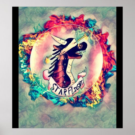 Afbeelding van dragon Fire Starflight Poster (Voorkant)