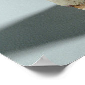 Afbeelding van een bebaard man (olifantenivoor) poster (Hoek)