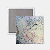 Afbeelding van een drachtige merrie met parallelle magneet (Voorkant / Achterkant)