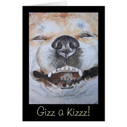 afbeelding van een grappige smakelijke akita gliml (Voorkant)