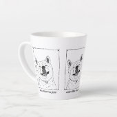 afbeelding van een grappige smakelijke akita gliml latte mok (Linkerhoek)