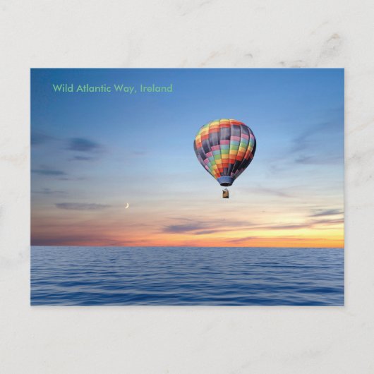 Afbeelding van een luchtballon voor briefkaart (Voorkant)