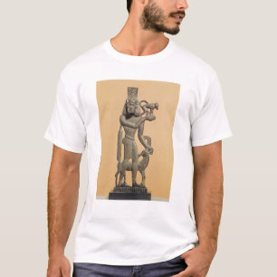 Afbeelding van een man met een aap t-shirt