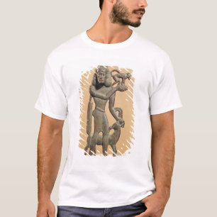Afbeelding van een man met een aap t-shirt