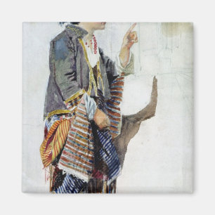 Afbeelding van een meisje in het Turkse kostuum, 1 Magneet