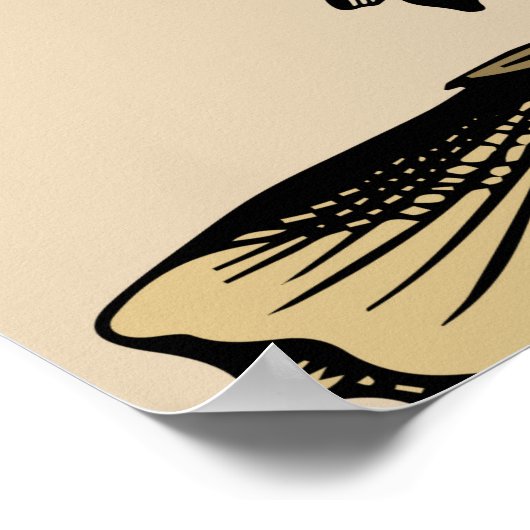  afbeelding van een schedel omringd en omringd doo poster (Hoek)