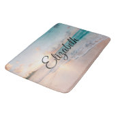 Afbeelding van een strand bij de zonnescherm badmat (Gekanteld)