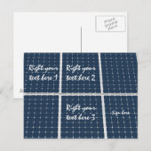 Afbeelding van een zonnepaneel grappig briefkaart (Voorkant / Achterkant)