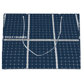 Afbeelding van een zonnepaneel grappig groot cadeauzakje (Voorkant)