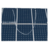 Afbeelding van een zonnepaneel grappig groot cadeauzakje (Achterkant)