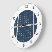 Afbeelding van een zonnepaneel grappig grote klok (Hoek)