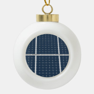 Afbeelding van een zonnepaneel grappig keramische bal ornament