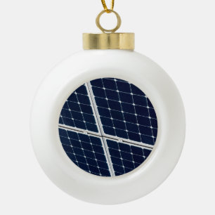 Afbeelding van een zonnepaneel grappig keramische bal ornament