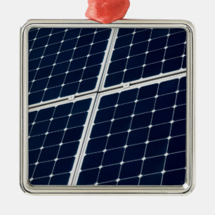 Afbeelding van een zonnepaneel grappig metalen ornament