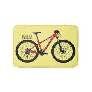 Afbeelding van fietscartoon badmat