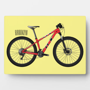 Afbeelding van fietscartoon fotoplaat