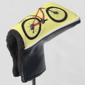 Afbeelding van fietscartoon golfheadcover (3/4 voorkant)