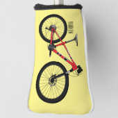Afbeelding van fietscartoon golfheadcover (Draai 90)