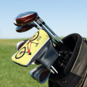 Afbeelding van fietscartoon golfheadcover (Insitu)