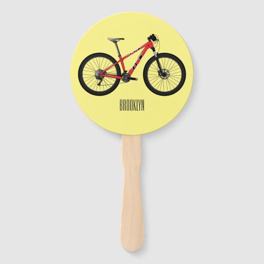 Afbeelding van fietscartoon handwaaier (Voorkant)