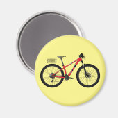 Afbeelding van fietscartoon magneet (Voorkant / Achterkant)