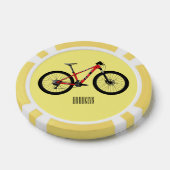 Afbeelding van fietscartoon poker chips (Enkel)