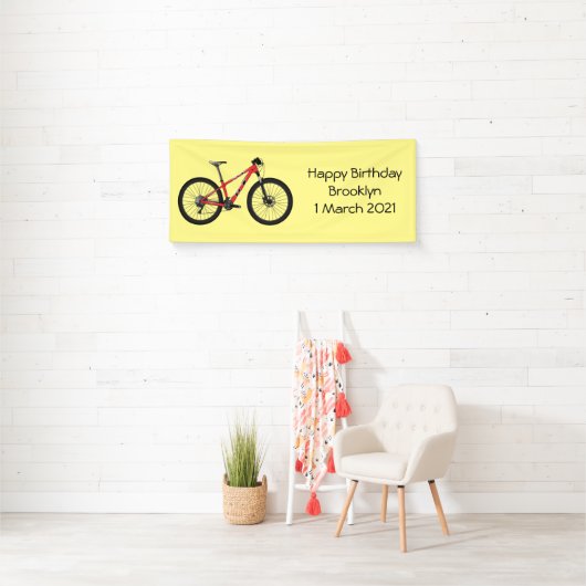 Afbeelding van fietscartoon spandoek (Insitu)
