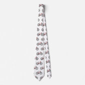 Afbeelding van fietscartoon stropdas (Voorkant)