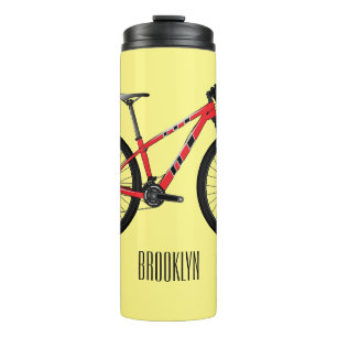Afbeelding van fietscartoon thermosbeker