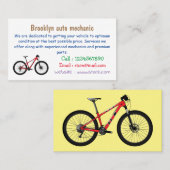 Afbeelding van fietscartoon visitekaartje (Voorkant / Achterkant)