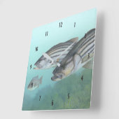 Afbeelding van gestripte baars vierkante klok (Hoek)