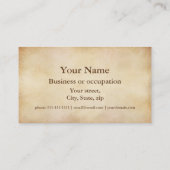 Afbeelding van goudbladoppervlak, onafgewerkt visitekaartje (Achterkant)
