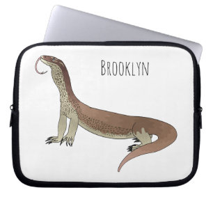 Afbeelding van hagedis-cartoon bewaken laptop sleeve