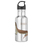 Afbeelding van hagedis-cartoon bewaken waterfles (Voorkant)