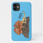 Afbeelding van hagedis-cartoon met gevlekte hals Case-Mate iPhone case (Achterkant)
