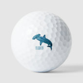 Afbeelding van hamerhaaienhaai cartoon golfballen (Voorkant)