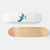 Afbeelding van hamerhaaienhaai cartoon skateboard (Horizontaal)