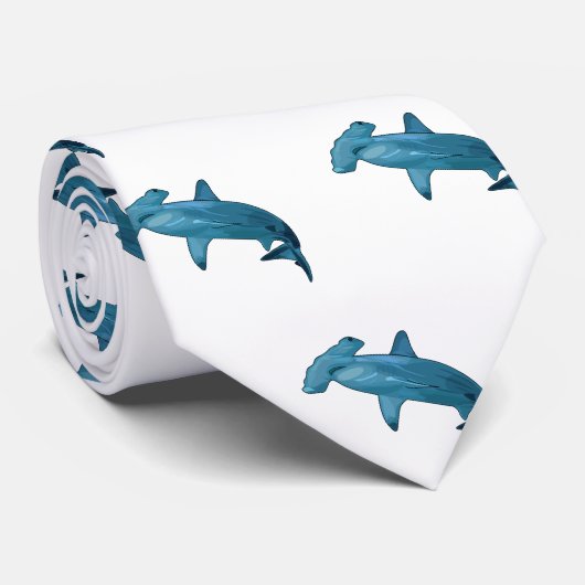 Afbeelding van hamerhaaienhaai cartoon stropdas (Opgerold)