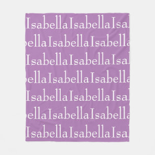 Afbeelding van herhaalde naam fleece deken