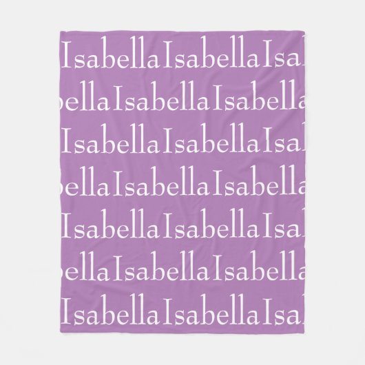Afbeelding van herhaalde naam fleece deken (Voorkant)