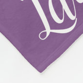 Afbeelding van herhaalde naam fleece deken (Hoek)