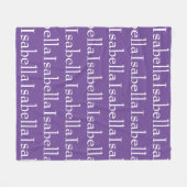 Afbeelding van herhaalde naam fleece deken (Voorkant (Horizontaal))