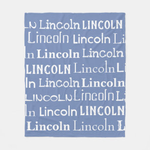 Afbeelding van herhaalde naam fleece deken