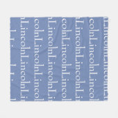 Afbeelding van herhaalde naam fleece deken (Voorkant (Horizontaal))